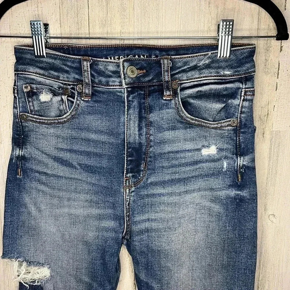 American Eagle Super High Rise Jeggings Size 2‎ Short - Picture 3 of 7